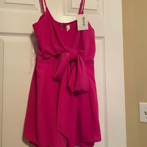 Pink Lily pink tie romper
